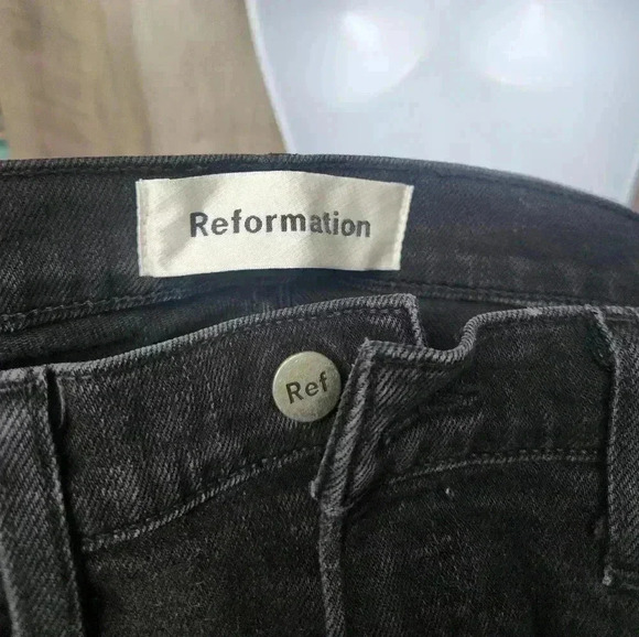 Reformation Camille High Waisted Cigarette Jeans Size 25 Women’s - Picture 13 of 16